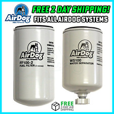 Airdog Pureflow 2 Micron Fuel Filter Water Separator Kit Ff100-2 Ws100