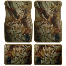Universal Set 4pcs Car Floor Mats Rubber With Realtree Camouflage Design 87