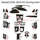 For Mazda 3 2010-2015 3d Carbon Fiber Black Pattern Interior Diy Trim Decals
