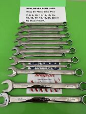 Snap On Combination Wrench Set Metric Flank Drive Plus New 7-19 21 22mm