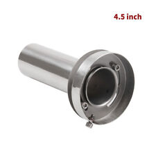 Removable 4.5round Exhaust Muffler Silencer Tip Adjustable 304stainless Steel