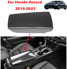 Carbon Fiber Interior Gear Shift Panel Frame Cover Trim For Honda Accord 2018-22
