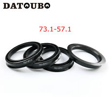 4 Pcs Black Plastic Hub Centric Rings 73.1 To 60.1 Hub Centric Ring 73.1-57.1 Mm