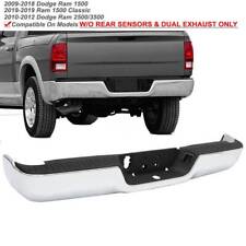 Complete Steel Chrome Rear Bumper Replacement For 2009-2018 Dodge Ram 1500 Pkup
