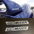 For Honda Mugen Black Rear Spoiler Emblem Badge Logo Sticker 2 Pcs Left Right