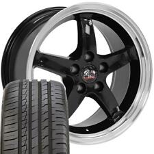17 Black Wheels Imove G2 Tires Set Fit Ford Mustang Cobra R