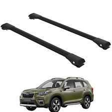 Fits Subaru Forester 2020-2024 Roof Rail Racks Crossbars Carrier Aluminum Black