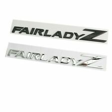 New 1x Metal Chrome Black Fairlady Z Letter Emblem Badge For 370z 350z Z34 Z33