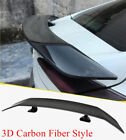 53 Universal Race Car Trunk Rear Spoiler Wing Tail-line Carbon Fiber Adhesive