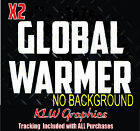 Global Warmer 6.7l Vinyl Decal Stickers Turbo Duramax Diesel Stacks Truck Usa