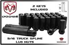 20 Pc Dodge Ram 1500 Black Spline Lug Nuts 2 Tall Xl Locking Lug Nuts Wheels