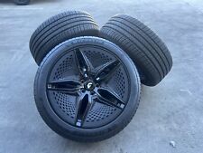20 Forgiato Tesla Model Y Ev001 Black Concave Wheels Rims Michelin Tires