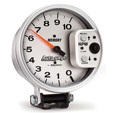 Autometer 233907 5in Auto Gage Monster Tach Silver Tachometer Monster Memory 1