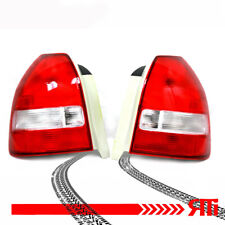 For 96-00 Honda Civic Ek Hatch Back Rear Tail Lights Si Redclear Ex Lx Dx 3 Dr
