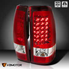 Red Fits 2003-2006 Chevy Silverado 1500 2500 3500 Led Tail Lights Brake Lamps