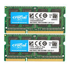 Crucial Ddr3l 1600mhz 16gb2 X 8gb Sodimm Ram Pc3l-12800 2rx8 Laptop Memory