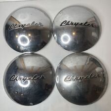 Set Of 4 Vintage 1940s Chrysler Dog Dish Moon Dome Shaped Chrome Hubcaps 11