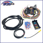 10 Circuit Basic Wire Harness Fuse Box Street Hot Rat Rod Wiring Car Truck 12v