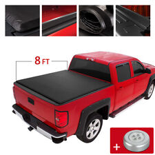 Tonneau Cover Soft Roll Up 8ft For 2002-2018 Dodge Ram 3500 1500 2500 Long Bed
