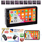 Double 2din 7 Car Mp5 Player Bluetooth Touch Screen Stereo Radio Fm With Camera
