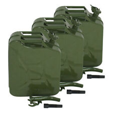 3 Pack 5 Gallon 20l Jerry Can Gas Gasoline Can With Smooth Pouring Spout Green