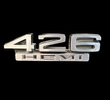 426 Hemi Emblem Badge Flag 1966 - 1967 Dodge Charger Coronet Rt Plymouth Gtx Oem