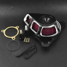 Turnable Air Cleaner Red Air Filter Fit For Harley Touring 17-19 Softail Chrome