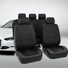 9pc Car Seat Cover Pu Leather Accessories Protector Universal Full Set 5-sits Us