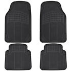 4pc Rubber Liner For Toyota Corolla Floor Mats Black All Weather Semi Custom Fit
