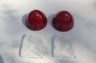 1956 Chevy Rear Incandescent Tail Light Lamp Backup Lenses 4 Four Piece Set New