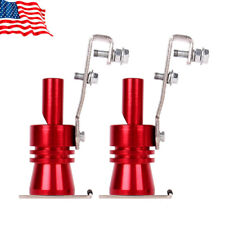 2 Turbo Sound Whistle Muffler Exhaust Pipe Simulator Whistler Auto Car Xl Red