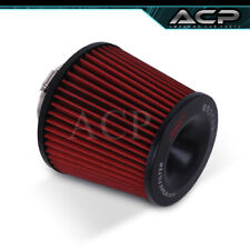 Fits 3 3 Inch Jdm Cold Air Intake Cone Filter Red Universal