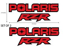 2 Pack Polaris Rzr Decals Stickers Graphics