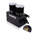 Osias Black Aluminum Oil Catch Can Reservoir Tank With Breather Filter Baffled
