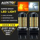 White Amber 3157 Led Drl Switchback Turn Signal Parking Light Bulbs Dual Color A