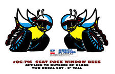 Ge-qg-716 1970 Dodge - Scat Pack Bee Decal - Outside Window Install - Licensed