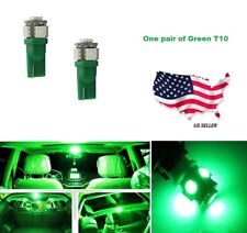 192 194 168 Xenon Brand New 2 Pcs Green T10 5-smd Wedge 5050 Led Light Bulbs