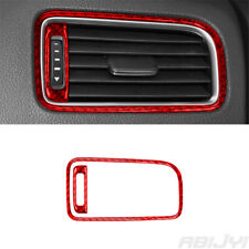 For Volkswagen Jetta Sedan Red Carbon Fiber Passenger Side Air Vent Cover Trim