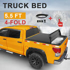 5.5ft Tonneau Cover Truck Bed For 2015-2022 Ford F150 F-150 4 Fold Water Proof