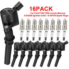 For Ford F-150 4.6l Dg508 Sp479 8x Ignition Coil Pack And Iridium Spark Plug Us