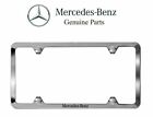 Mercedes-benz Genuine Polished Stainless Steel License Plate Frame New Oe