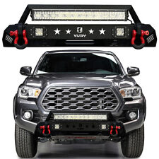 For 2016-2022 Tacoma Stubby Replacement Front Bumper With Light Bar And D-rings