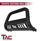 For 2016-2023 Toyota Tacoma 3 Bull Bar Grille Guard Front Bumper Texture Black