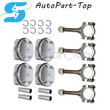 Pistons Rings Connecting Rod Kit Fits Buick Chevrolet Gmc Saturn 2.4l Usa