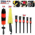 Car Detailing Brushes Wash Auto Detail Cleaning Drill Kit Engine Clean Tool Set
