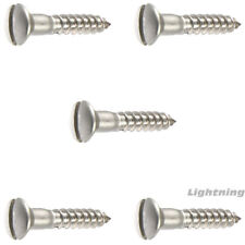 Oval Head Slotted Wood Screw Stainless Steel 12 X 2-12 Qty 1000