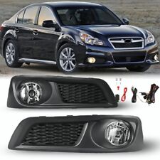 For 2010 2011 2012 Subaru Legacy Fog Lights Lamp Clear Lens Complete Kit Wiring