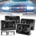 4x6 Led Headlights 4pcs Hilo Bulb Headlamp For Chevrolet Monte Carlo 1980-1988