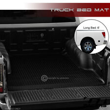 For 2004-2022 Nissan Titan 5.7 Ft Black Rubber Diamond Truck Bed Floor Mat Liner