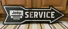 Jeep Service Sign Parts Garage Vintage Style Gas Oil Bar Pub Lift Kit Tire Arrow